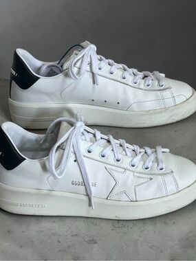 RARE Golden Goose Women’s PURESTAR GGDB White Leather Sneakers! Size 7(US) 37EU